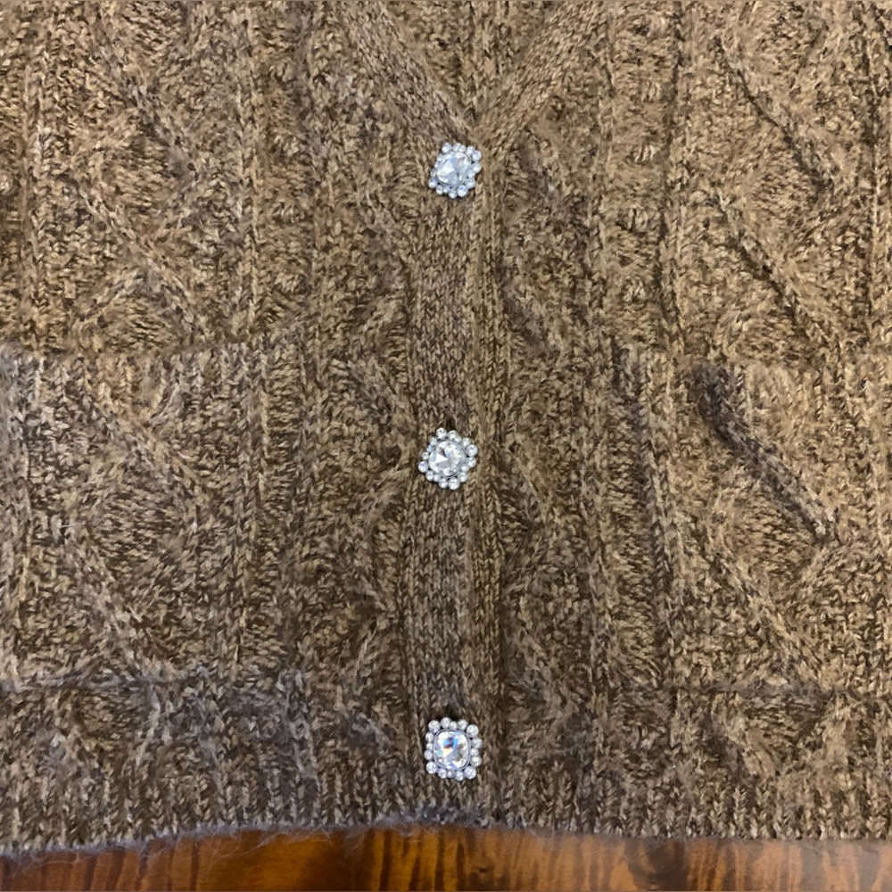 Zara heavyweight sweater with jewels - Picture 3 of 3